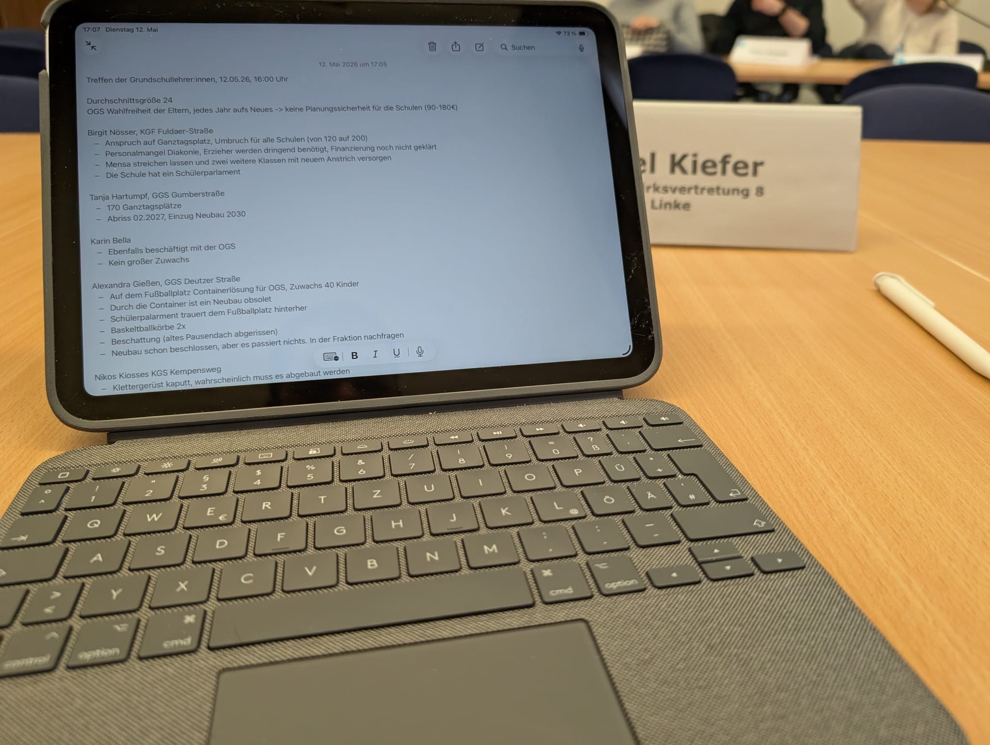 Unsere Schulen brauchen Verlässlichkeit – Bericht aus dem Gespräch mit Grundschulleitungen